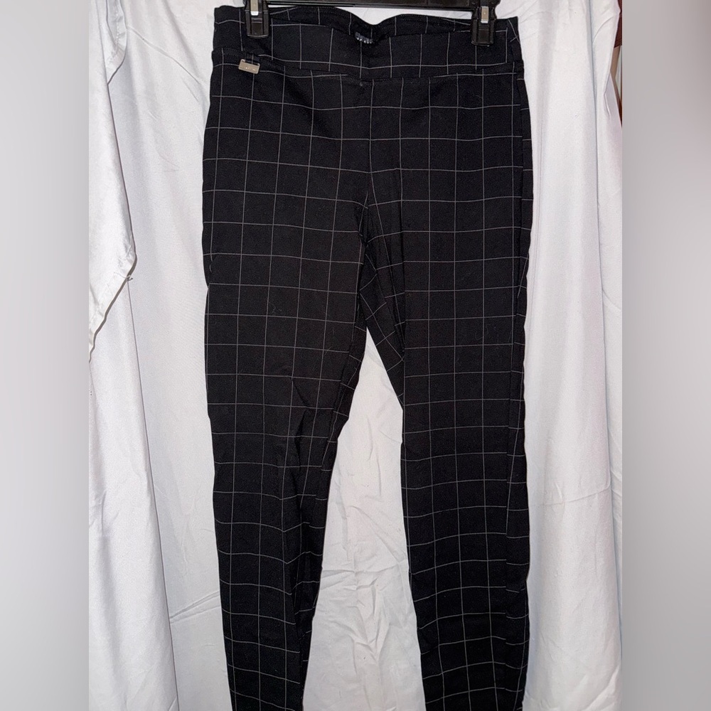 Zac & Rachel Black Grid Pattern Pants